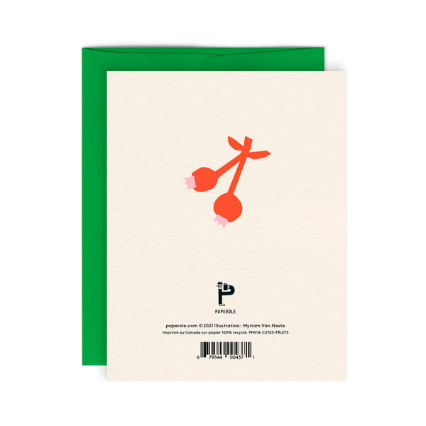 FRUITS — Greeting card