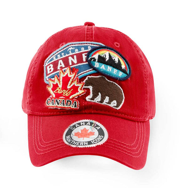 Banff Assorted Embroidery Badge Cap: Navy