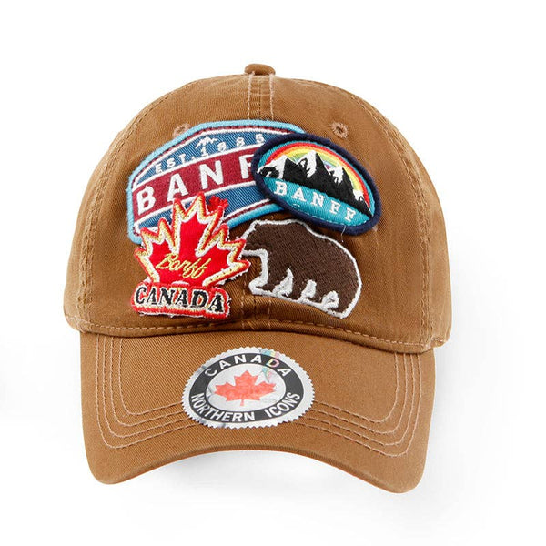 Banff Assorted Embroidery Badge Cap: Navy