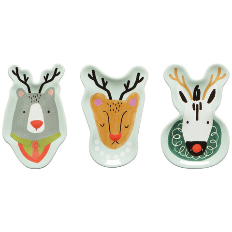 Rudolph Imposter Christmas Dishes Set of 3