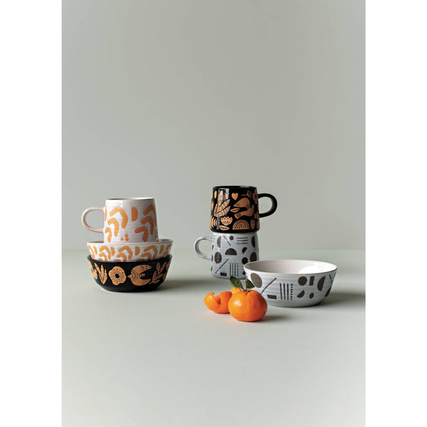 Danica Studio Myth Imprint Stoneware Mugs 12 oz