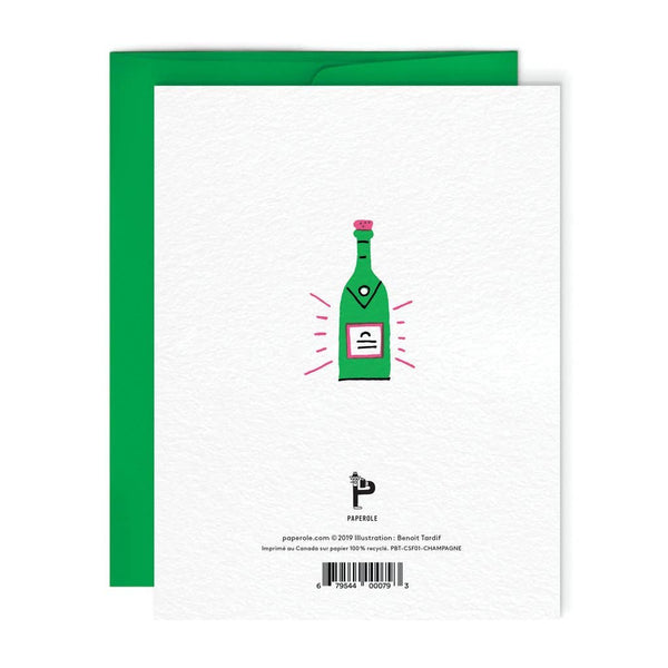 CHAMPAGNE — Greeting card