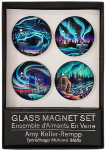 Indigenous Fridge Glass Magnets set By Amy Keller-Rempp