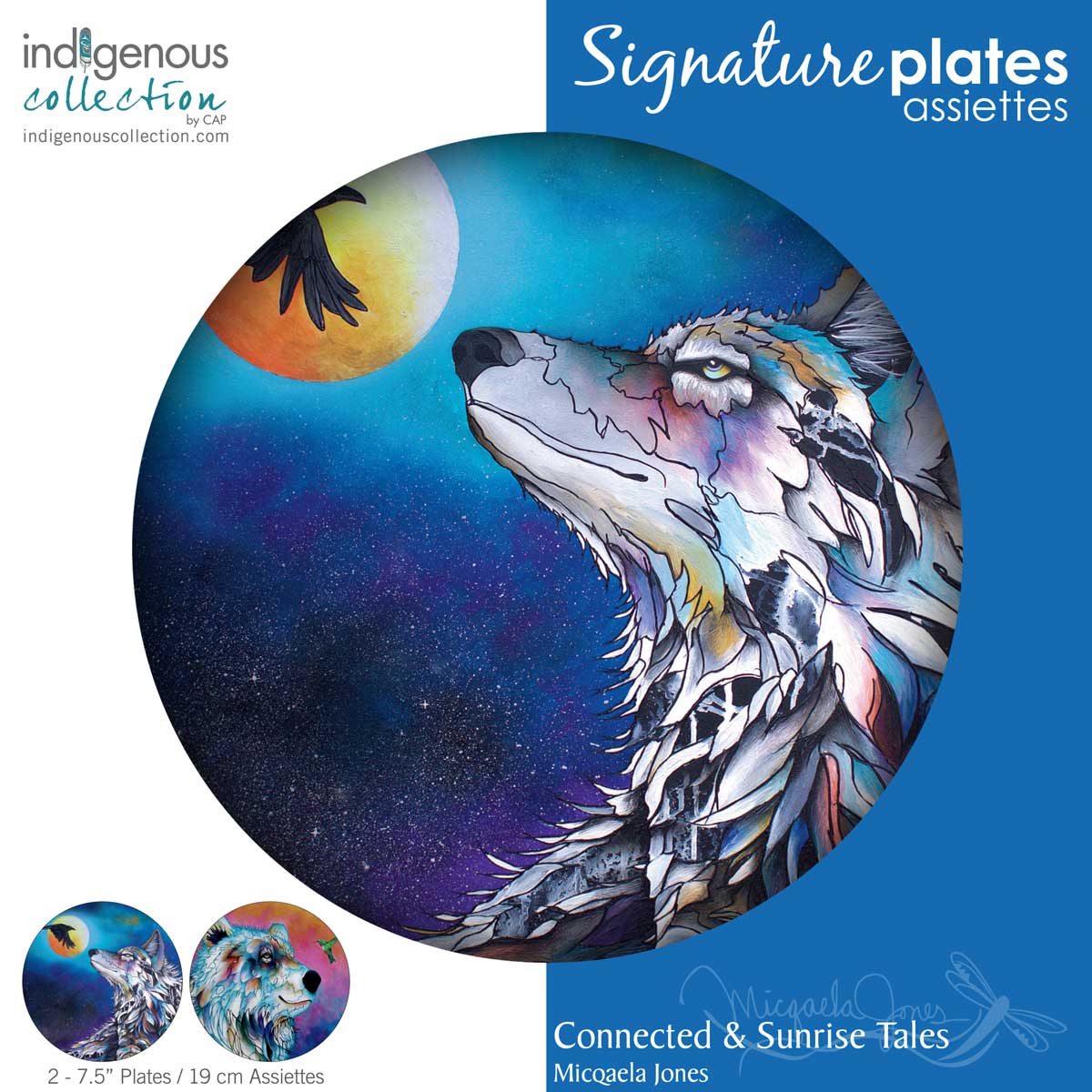 Indigenous Designed Plates Connected / Sunrise Tales
