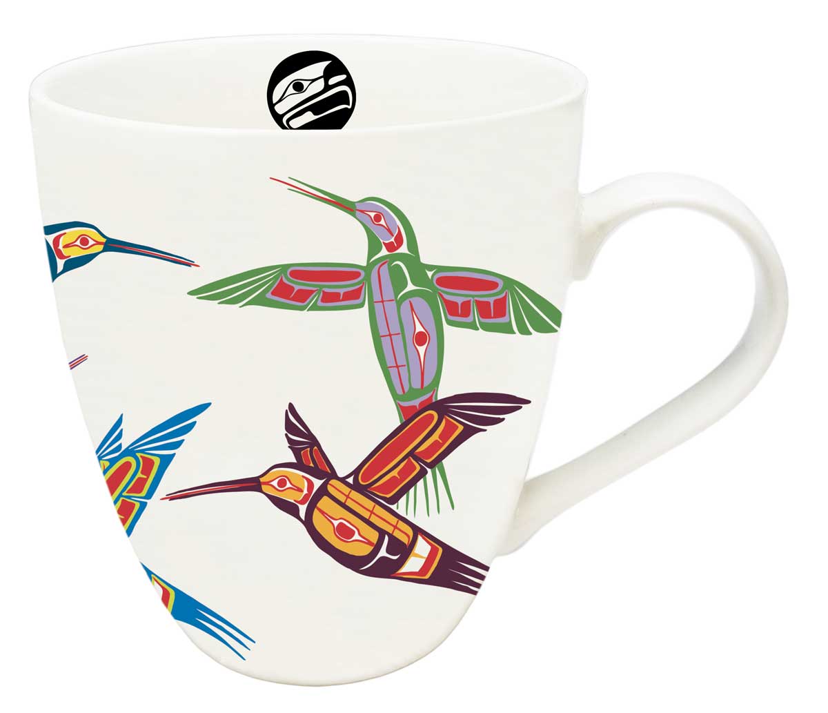 Indigenous Designed Mug Four Hummingbirds