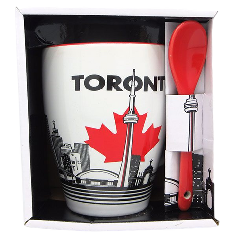 Canada Gift Mug with Spoon - Toronto Souvenir