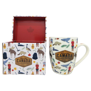 Canada Gift Mug - Canadian Icon Pattern