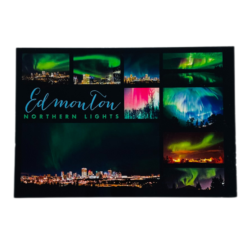 Postcard - Edmonton Northern Lights Collage