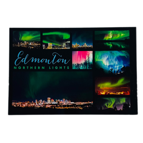 Postcard - Edmonton Northern Lights Collage