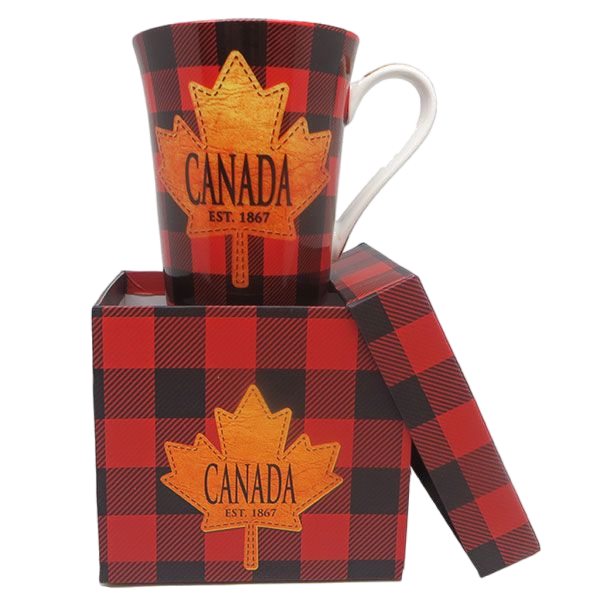 Canada Gift Mug - Red & Black Plaid
