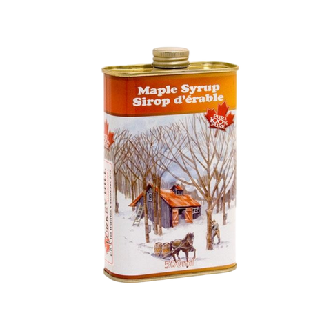 Grade A Dark Robust Taste Pure Organic Canadian Maple Syrup in Tin 500ml
