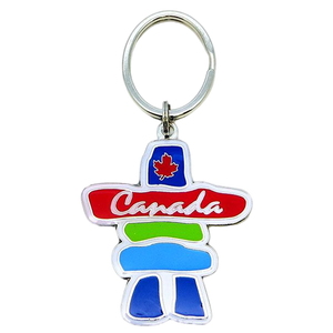 Canada Souvenir Keychain - Inuksuk, a symbol of Inuit culture and heritage