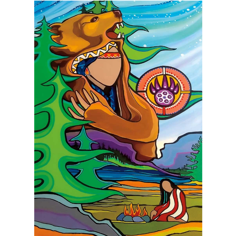 Indigenous Art Card The Guardian By Pam Cailloux