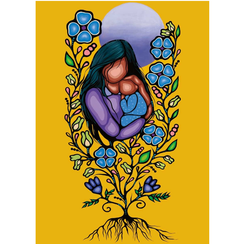 Indigenous Art Card The Seed By Betty Albert