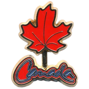 Souvenir Fridge Magnet Red Maple Leaf