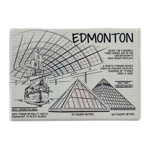 Edmonton Souvenir Fridge Magnet Architectural Designs in Edmonton
