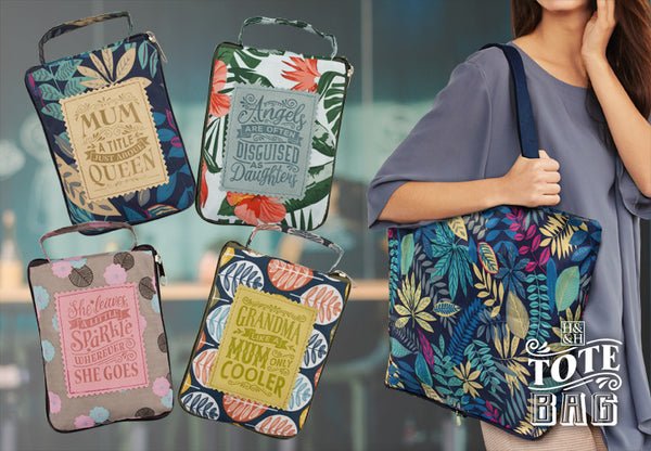 Heavy Duty Fashion Tote Bag Mothers & Daughters Are Joined At The Heart