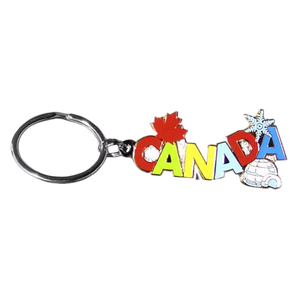 Souvenir Keychain Canada Script