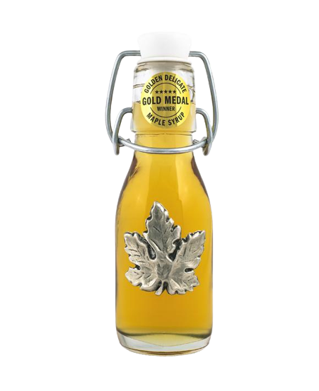 Grade A Pure Organic Canadian Maple Syrup, 3-Pack of 50ml Bottles - Golden Delicate Taste