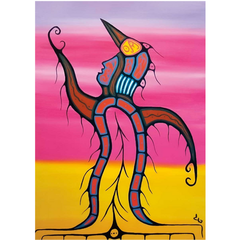 Indigenous Art Card Glooscap Rising By David Brooks
