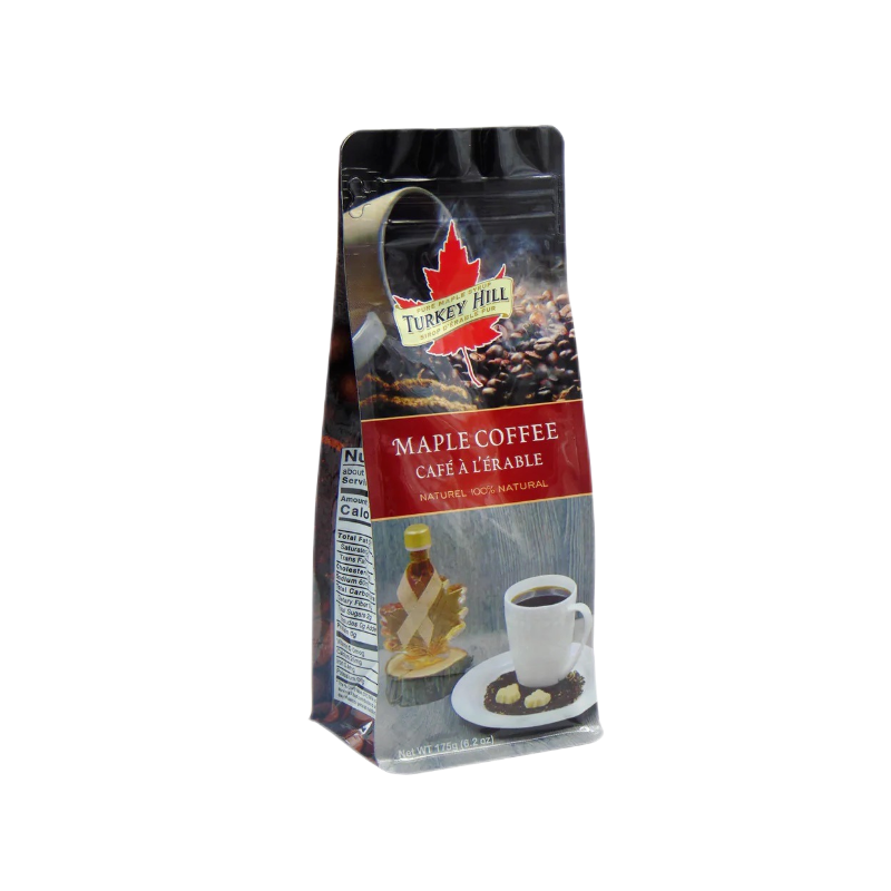 Pure Organic Maple Coffee 175g - A delightful blend of premium organic coffee infused with the rich essence of Canadian maple syrup