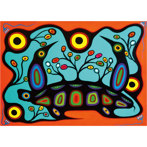 Indigenous Art Card Turtle Island By Frank Polson