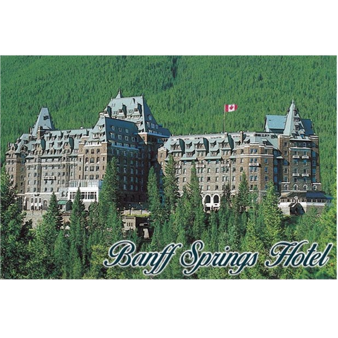 Souvenir Fridge Magnet Fairmont Banff Springs Hotel