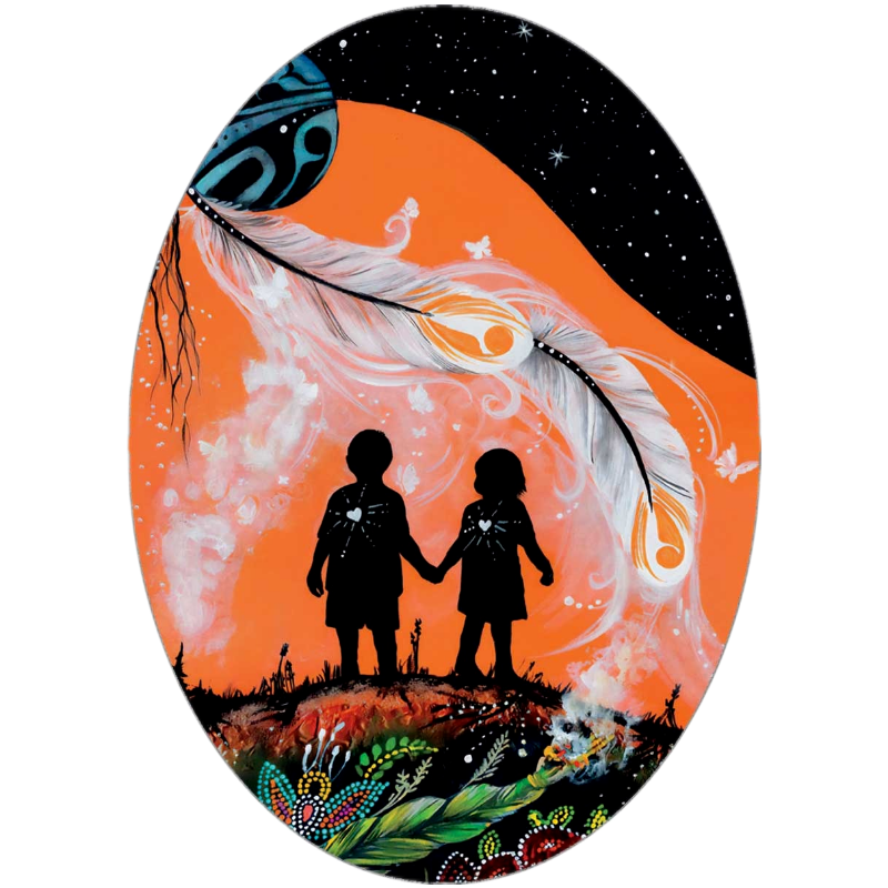Indigenous Stickers The Journey Home By Karen Erickson