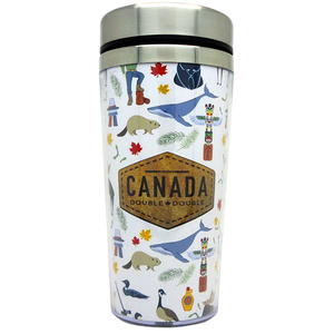Stainless Travel Mug - Canada Icons