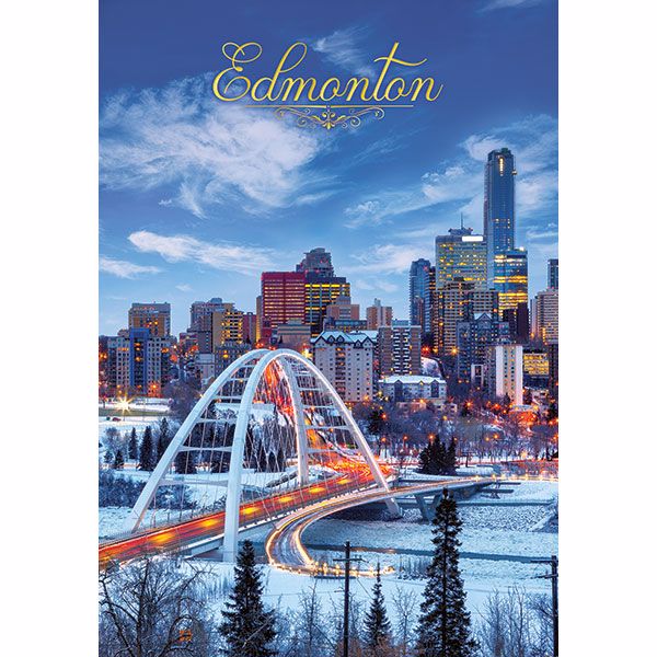 Postcard - Edmonton Cityscape in Winter