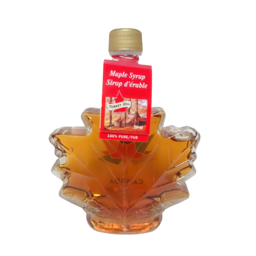 Grade A Pure Organic Canadian Maple Shape Syrup in 250ml Maple Leaf Bottle - 3 Pack